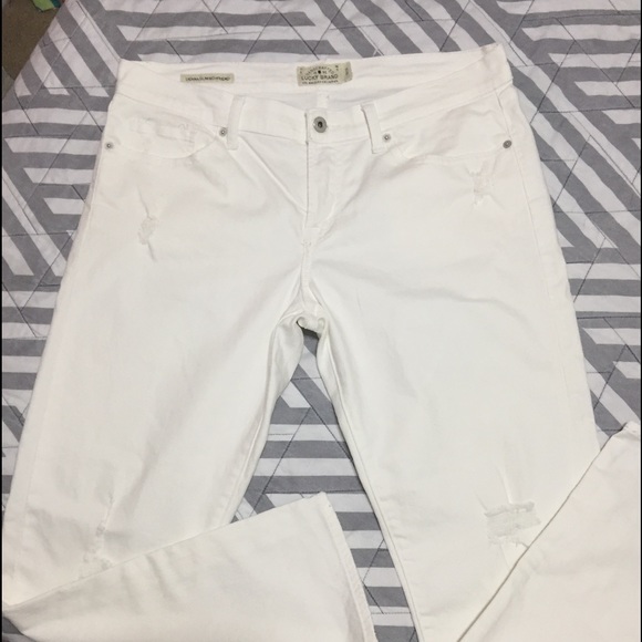 Lucky Brand sienna slim boyfriend jean Sz 12/31 - Picture 6 of 8